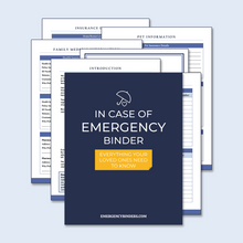 Load image into Gallery viewer, Family Emergency Binder