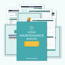 Load image into Gallery viewer, Home Maintenance Binder