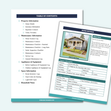 Load image into Gallery viewer, Home Maintenance Binder