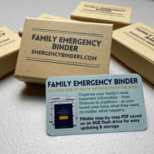 Load image into Gallery viewer, Family Emergency Binder
